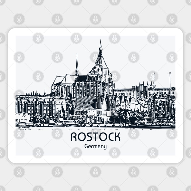 Rostock - Germany Magnet by Lakeric